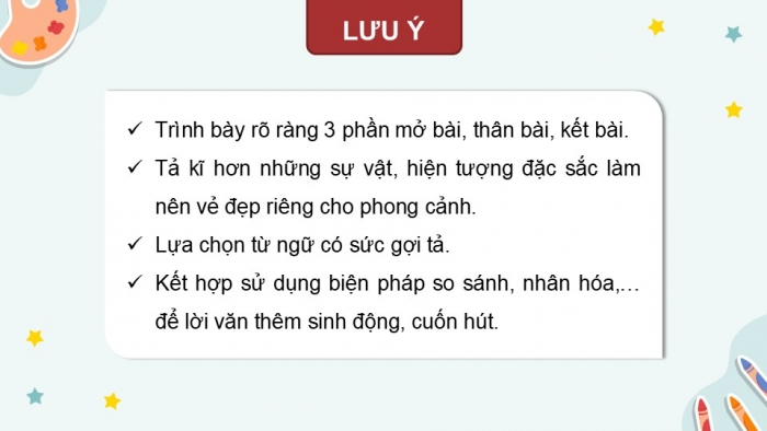 Giáo án điện tử Tiếng Việt 5 kết nối Bài 15: Viết bài văn tả phong cảnh