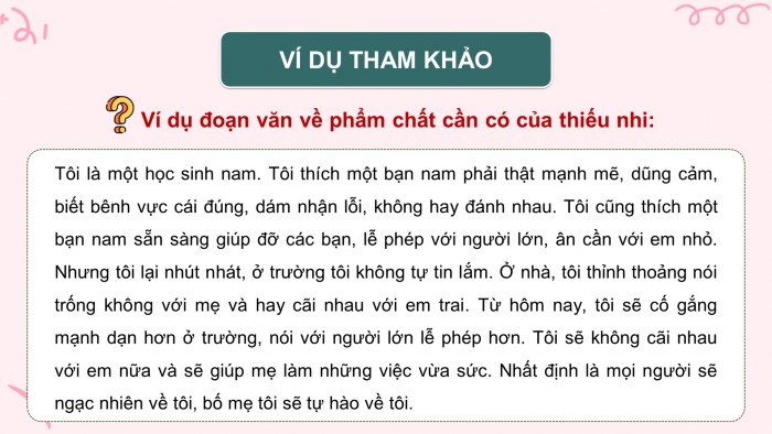 Giáo án điện tử Tiếng Việt 5 cánh diều Bài 2: Chúng mình thật đáng yêu