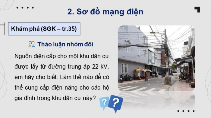 Giáo án điện tử Công nghệ 12 Điện - Điện tử Kết nối Bài 7: Mạng điện hạ áp dùng trong sinh hoạt