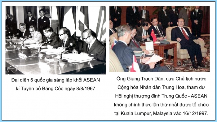 Giáo án điện tử Lịch sử 12 chân trời Bài 5: Cộng đồng ASEAN Từ ý tưởng đến hiện thực