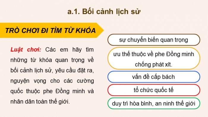 Giáo án điện tử Lịch sử 12 chân trời Bài 1: Liên hợp quốc