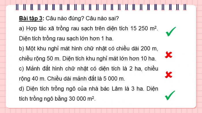 Giáo án PPT dạy thêm Toán 5 Chân trời bài 13: Héc-ta