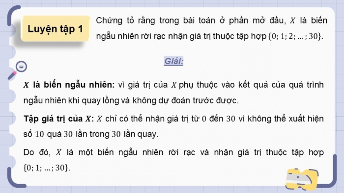 Giáo án điện tử chuyên đề Toán 12 cánh diều Bài 1: Biến ngẫu nhiên rời rạc. Các số đặc trưng của biến ngẫu nhiên rời rạc