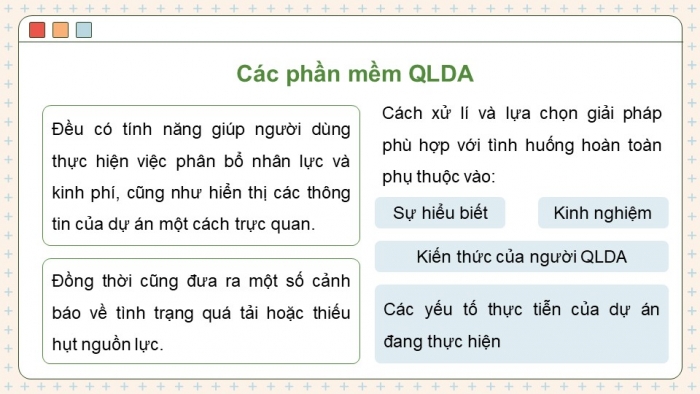 Giáo án điện tử chuyên đề tin học ứng dụng 12 kết nối bài 3: Phân bổ nhân lực và kinh phí dự án