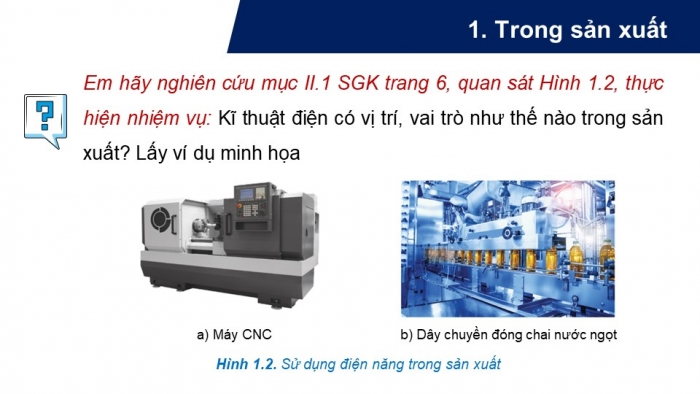 Giáo án điện tử Công nghệ 12 Điện - Điện tử Cánh diều Bài 1: Khái quát về kĩ thuật điện