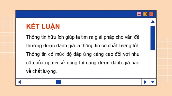 Giáo án điện tử Tin học 9 cánh diều Chủ đề C Bài 2: Chất lượng thông tin khi tìm kiếm, tiếp nhận và trao đổi thông tin