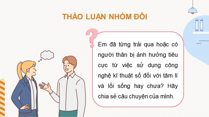 Giáo án điện tử Tin học 9 cánh diều Chủ đề D Bài 1: Một số tác động tiêu cực của công nghệ kĩ thuật số