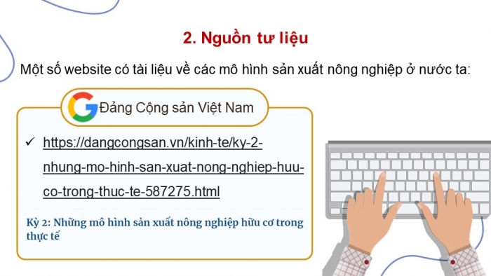 Giáo án điện tử Địa lí 9 cánh diều Bài 5: Thực hành Viết báo cáo ngắn về mô hình sản xuất nông nghiệp