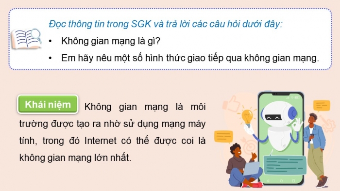 Giáo án điện tử Khoa học máy tính 12 kết nối Bài 6: Giao tiếp và ứng xử trong không gian mạng