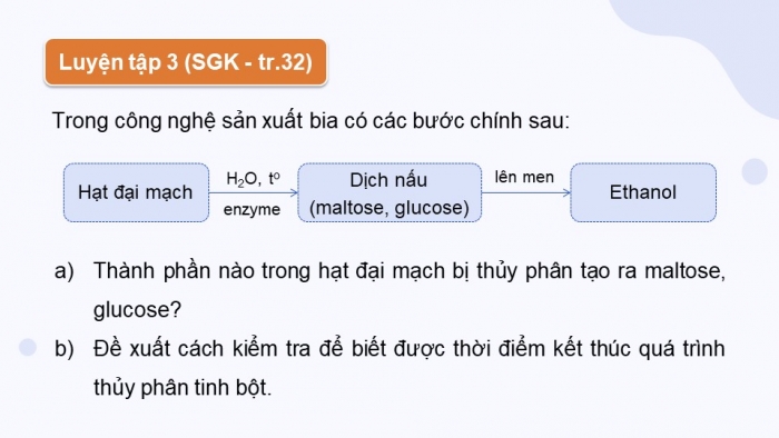 Giáo án điện tử Hóa học 12 cánh diều Bài 4: Tính chất hóa học của carbohydrate (P2)