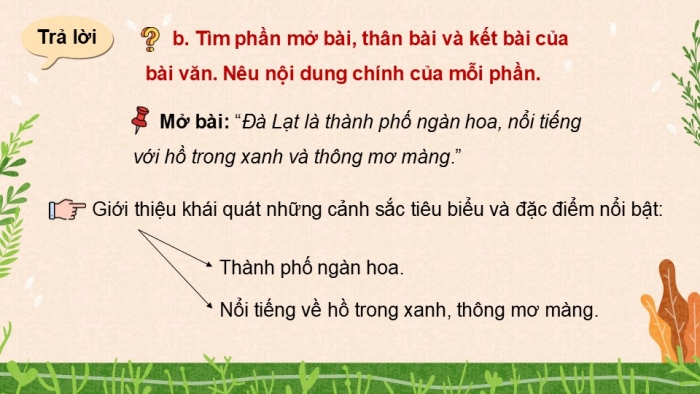 Giáo án điện tử Tiếng Việt 5 kết nối Bài 9: Tìm hiểu cách viết bài văn tả phong cảnh