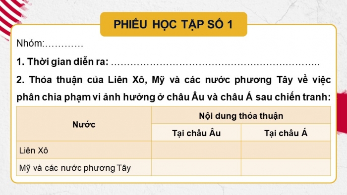 Giáo án điện tử Lịch sử 12 kết nối Bài 2: Trật tự thế giới trong Chiến tranh lạnh