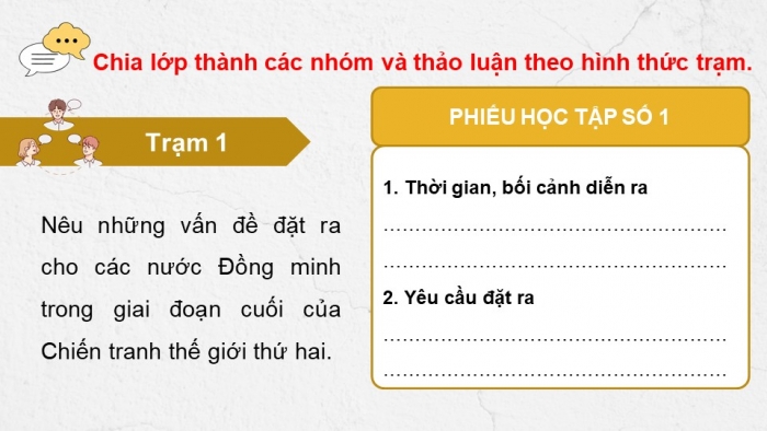 Giáo án điện tử Lịch sử 12 chân trời Bài 2: Trật tự thế giới trong Chiến tranh lạnh