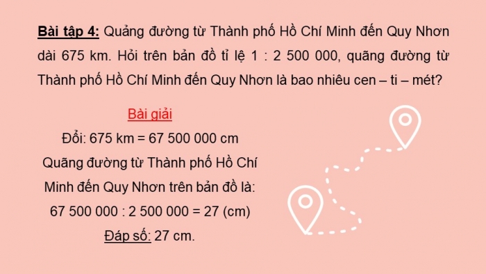 Giáo án PPT dạy thêm Toán 5 Chân trời bài 15: Tỉ lệ bản đồ