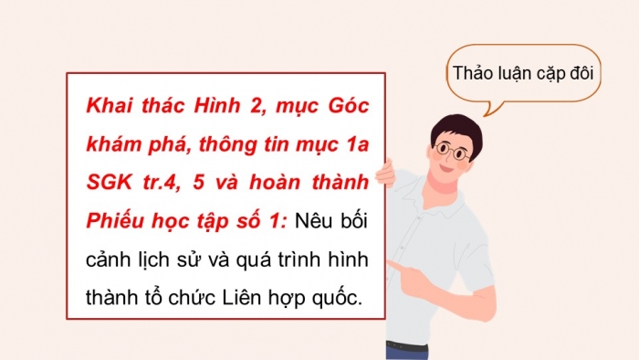 Giáo án điện tử Lịch sử 12 cánh diều Bài 1: Liên hợp quốc