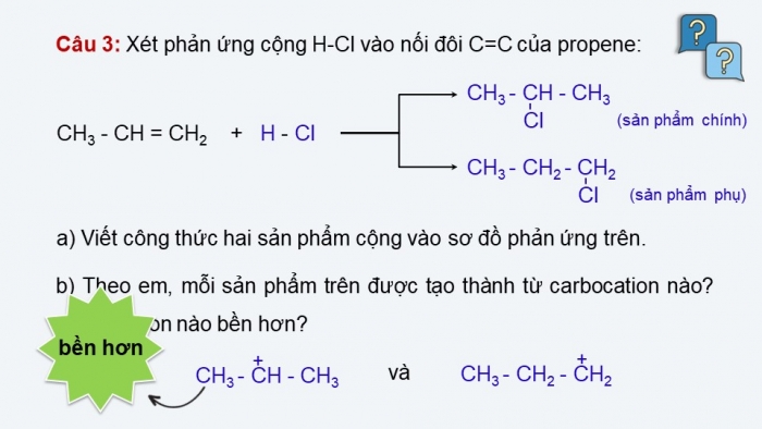 Giáo án điện tử chuyên đề hóa học 12 kết nối bài 3: Cơ chế phản ứng cộng