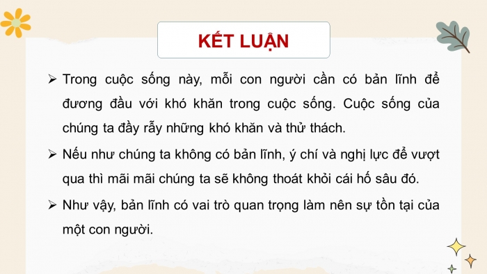 Giáo án điện tử Hoạt động trải nghiệm 12 chân trời bản 2 Chủ đề 2: Thể hiện bản lĩnh và đam mê (P2)