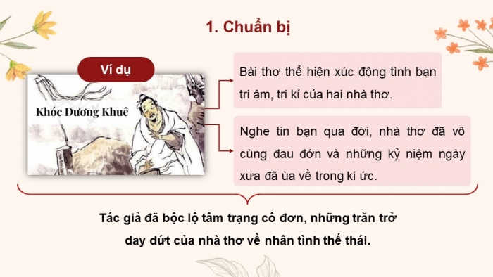 Giáo án điện tử Ngữ văn 9 cánh diều Bài 1: Phân tích một tác phẩm thơ