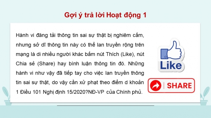 Giáo án điện tử Tin học 9 cánh diều Chủ đề D Bài 2: Khía cạnh pháp lí, đạo đức, văn hóa của việc trao đổi thông tin qua mạng