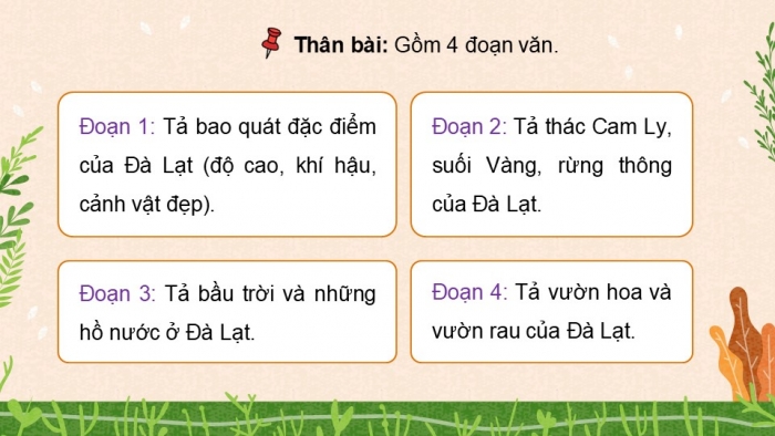 Giáo án điện tử Tiếng Việt 5 kết nối Bài 9: Tìm hiểu cách viết bài văn tả phong cảnh