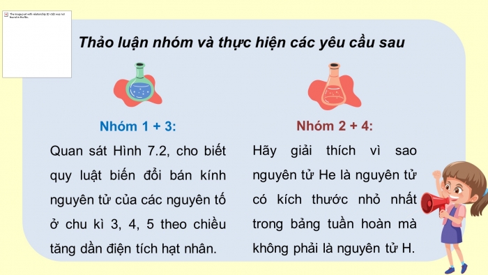 Giáo án điện tử hóa học 10 cánh diều bài 7: Xu hướng biến đổi một số tính chất của đơn chất,biến đổi thành phần và tính chất của hợp chất trong một chu kì và trong một nhóm