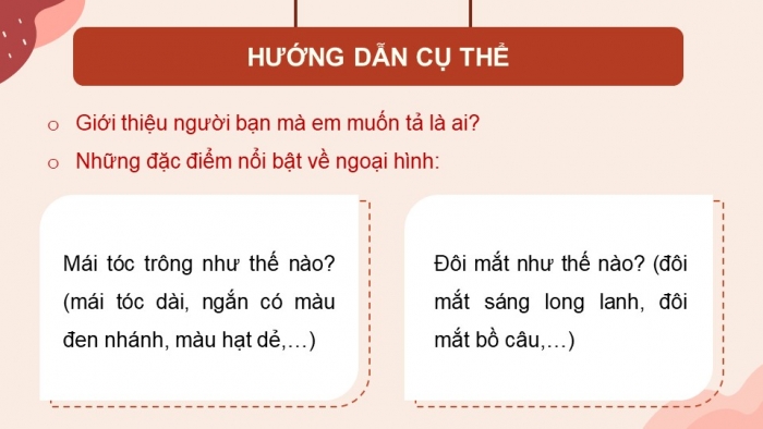 Giáo án điện tử Tiếng Việt 5 cánh diều Bài 2: Luyện tập tả người (Quan sát)