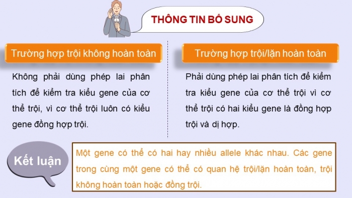 Giáo án điện tử Sinh học 12 kết nối Bài 9: Mở rộng học thuyết Mendel