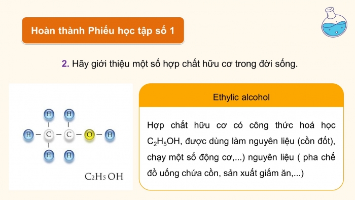 Giáo án điện tử KHTN 9 chân trời - Phân môn Hoá học Bài 20: Giới thiệu về hợp chất hữu cơ