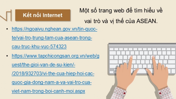 Giáo án điện tử Lịch sử 12 chân trời Bài 4: Sự ra đời và phát triển của Hiệp hội các quốc gia Đông Nam Á (ASEAN) (P2)