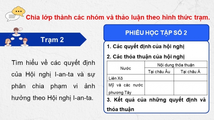 Giáo án điện tử Lịch sử 12 chân trời Bài 2: Trật tự thế giới trong Chiến tranh lạnh