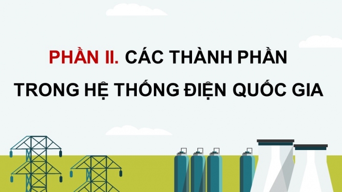 Giáo án điện tử Công nghệ 12 Điện - Điện tử Cánh diều Bài 4: Cấu trúc hệ thống điện quốc gia