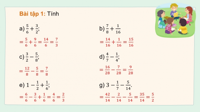 Giáo án PPT dạy thêm Toán 5 Kết nối bài 5: Ôn tập các phép tính với phân số