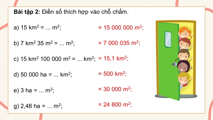 Giáo án PPT dạy thêm Toán 5 Kết nối bài 15: Ki-lô-mét vuông. Héc-ta