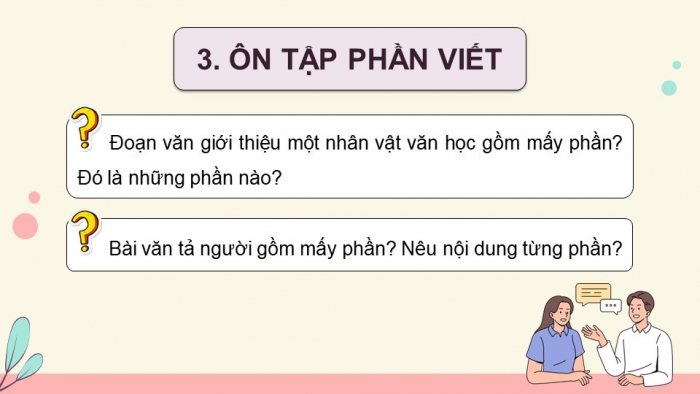 Giáo án PPT dạy thêm Tiếng Việt 5 cánh diều Bài 5: Ôn tập giữa học kì I (Tiết 2)