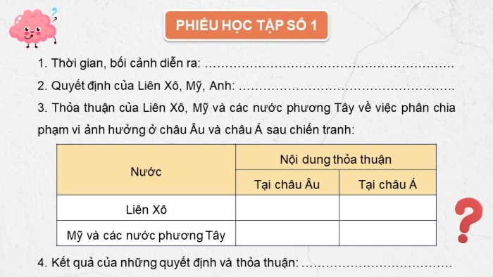 Giáo án điện tử Lịch sử 12 cánh diều Bài 2: Trật tự thế giới trong Chiến tranh lạnh