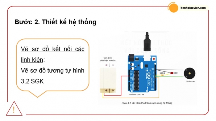 Giáo án điện tử chuyên đề công nghệ 12 điện - điện tử kết nối bài 3: Dự án thiết kế, chế tạo hệ thống cảnh báo tự động trong gia đình