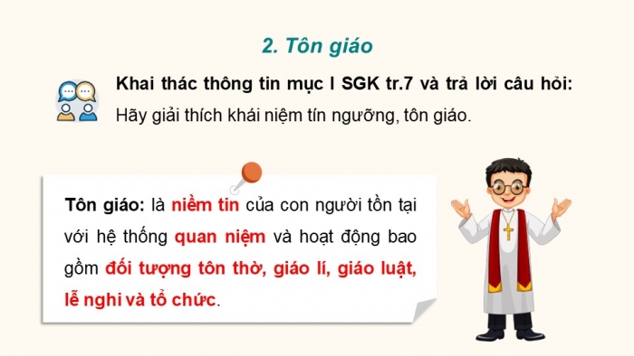 Giáo án điện tử chuyên đề Lịch sử 12 kết nối CĐ 1: Lịch sử tín ngưỡng và tôn giáo ở Việt Nam (P1)