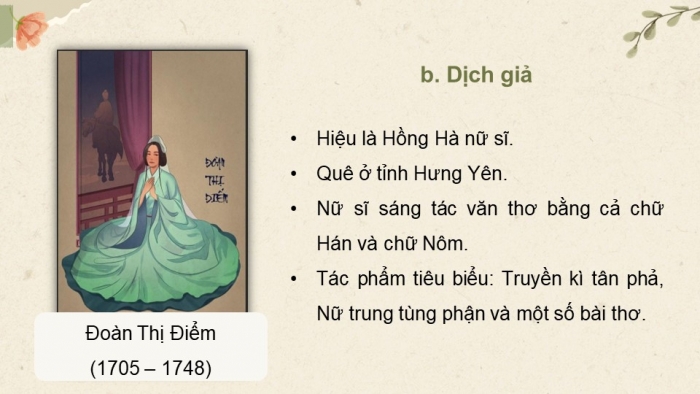 Giáo án điện tử Ngữ văn 9 cánh diều Bài 1: Tình cảnh lẻ loi của người chinh phụ (Trích Chinh phụ ngâm – Đặng Trần Côn)