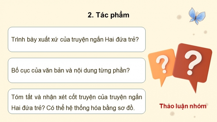 Giáo án điện tử Ngữ văn 12 chân trời Bài 2: Hai đứa trẻ (Thạch Lam)