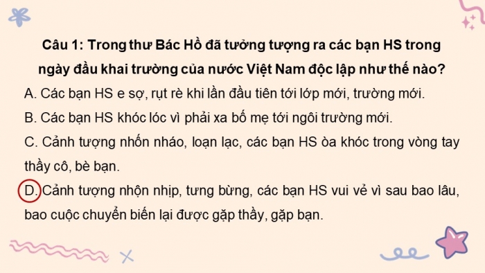 Giáo án PPT dạy thêm Tiếng Việt 5 cánh diều Bài 1: Thư gửi các học sinh, Viết đoạn văn giới thiệu một nhân vật văn học