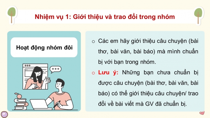 Giáo án điện tử Tiếng Việt 5 cánh diều Bài 3: Trao đổi Em đọc sách báo