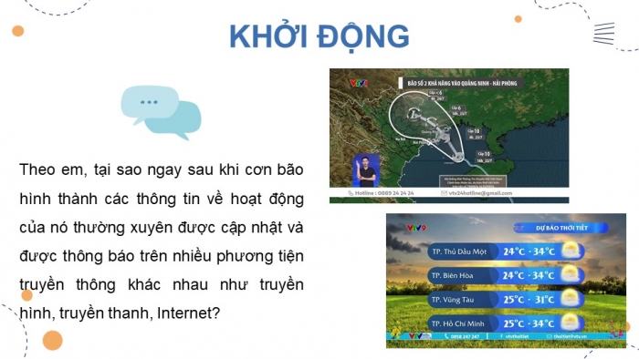 Giáo án điện tử Tin học 9 chân trời Bài 2: Chất lượng thông tin trong giải quyết vấn đề