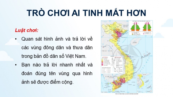 Giáo án điện tử Địa lí 9 cánh diều Bài 2: Phân bố dân cư và các loại hình quần cư