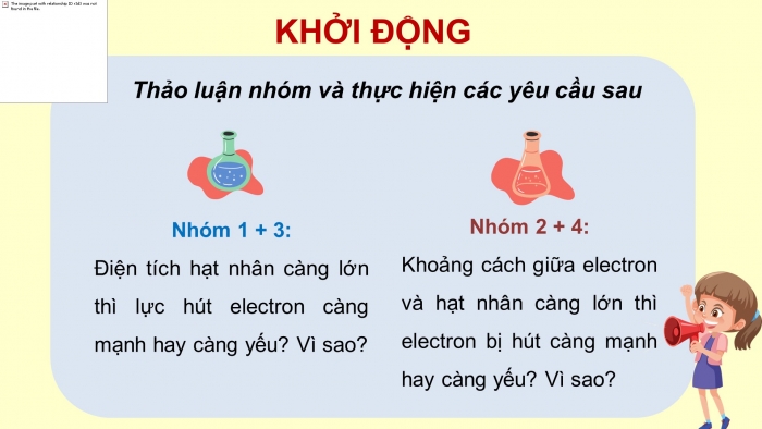 Giáo án điện tử hóa học 10 cánh diều bài 7: Xu hướng biến đổi một số tính chất của đơn chất,biến đổi thành phần và tính chất của hợp chất trong một chu kì và trong một nhóm