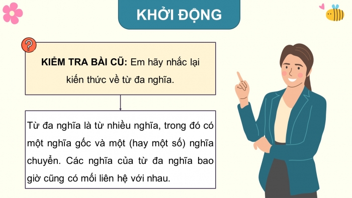 Giáo án điện tử Tiếng Việt 5 cánh diều Bài 4: Luyện tập về từ đa nghĩa