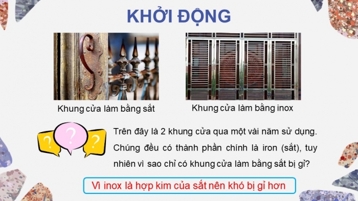 Giáo án điện tử KHTN 9 chân trời - Phân môn Hoá học Bài 18: Giới thiệu về hợp kim