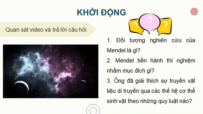 Giáo án điện tử Sinh học 12 chân trời Bài 7: Di truyền học Mendel và mở rộng học thuyết Mendel