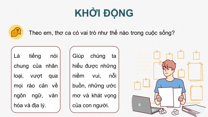 Giáo án điện tử Ngữ văn 9 chân trời Bài 2: Thơ ca (Ra-xun Gam-da-tốp)