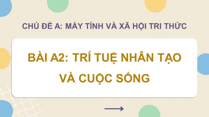 Giáo án điện tử Tin học ứng dụng 12 chân trời Bài A2: Trí tuệ nhân tạo và cuộc sống (P2)