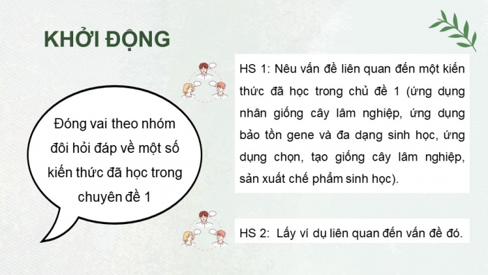 Giáo án điện tử chuyên đề Công nghệ 12 Lâm nghiệp Thuỷ sản Cánh diều Ôn tập CĐ 1